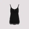 Rabanne Mini Dress With Asymmetric Hem And Silver-tone Studs In Black