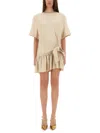 Rabanne Mini Dress With Playful Bow Detail