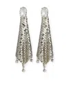 Rabanne Mini Mesh Pixel Rhinestone Earrings Accessories