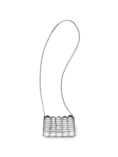 Pre-owned Rabanne Mini Pacoio Cross Body Bag In Silver