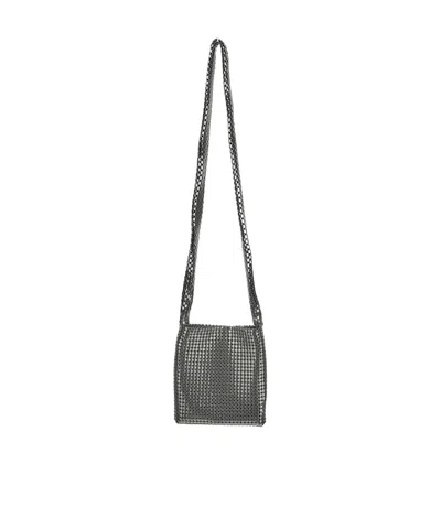Rabanne Mini Pixel Shoulder Bag In Black