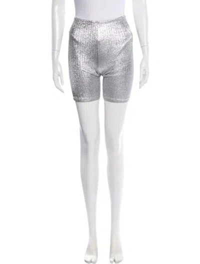 Pre-owned Rabanne Mini Shorts In Silver