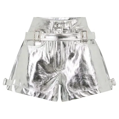 Pre-owned Rabanne Mini Shorts 'silver' | Women's Size 36