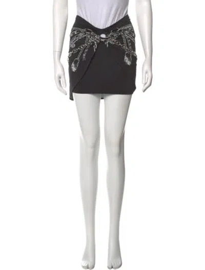 Pre-owned Rabanne Mini Skirt In Black