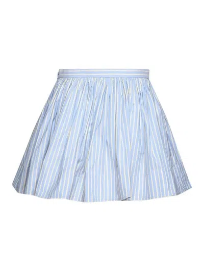 Rabanne Mini Skirt In Blue