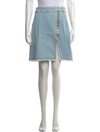 Pre-owned Rabanne Mini Skirt In Blue