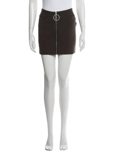 Pre-owned Rabanne Mini Skirt In Green