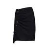 Rabanne Asymmetric Draped Mini Skirt