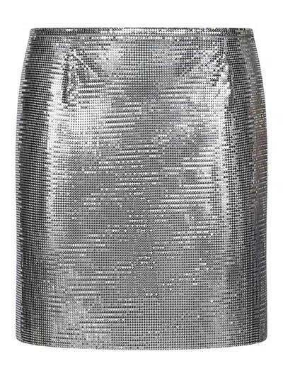 RABANNE MINIFALDA - PLATA