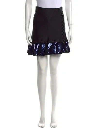 Pre-owned Rabanne Mini Skirt W/ Tags In Black
