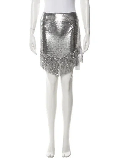 Pre-owned Rabanne Mini Skirt In Yellow