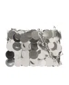 Rabanne Silver Maxi Sequins Nano Shoulder Bag In Gray