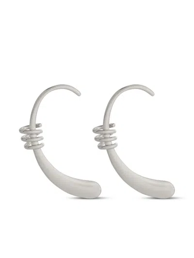 Rabanne Mono Ear Cuff In Silver