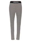 Rabanne Bodyline Monogram-jacquard Leggings In Multicolor