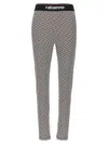 Rabanne Bodyline Monogram-jacquard Leggings In Multicolor