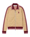Rabanne Monogram-pattern Zip-up Jacket In Multi