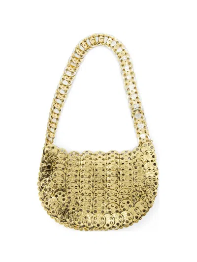 Rabanne Moon Flip Reversible Tote Bag In Gold