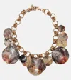 Rabanne Mother-of-pearl Chain Necklace In Multi