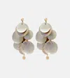 Rabanne Mother-of-pearl Earrings In Gold