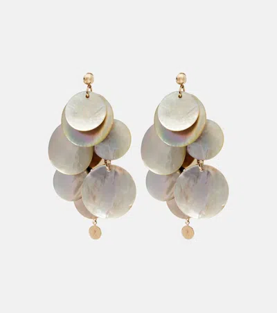 Rabanne Mother-of-pearl Earrings In Gold
