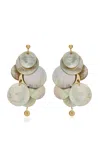 Rabanne Mother-of-pearl Earrings In Silver