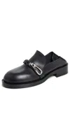 Rabanne Leather Mules In Black