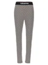 Rabanne Bodyline Monogram-jacquard Leggings In Multicolor