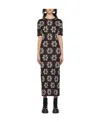 Rabanne Ssense Exclusive Black & Multicolor Jacquard Knit Capsule Dress In Black