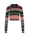 Rabanne Multicolor Striped Polo Style Top In Multicolour
