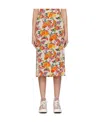 Rabanne Multicolored Pattern Printed Skirt In Nude