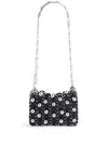 Rabanne Nano 1969 Beaded Shoulder Bag In Black