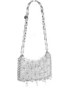 Rabanne Nano 1969 Handbag In Silver