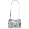 Rabanne Sac A Main Metallic Tasseled Sequin Disc Shoulder Bag In Silver