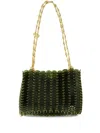 Rabanne 1969 Nano Resin Shoulder Bag In Green