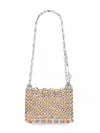 Rabanne Nano 1969 Shoulder Bag In Silver