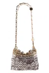 Rabanne Nano 1969 Skyline Bag In Silver