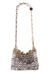 Rabanne Nano 1969 Skyline Bag In Silver