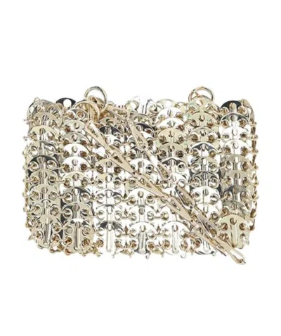 Rabanne Nano 69 Mini Chain Bag In Nude