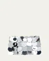 Rabanne Nano Sparkle Sequins Shoulder Bag In Silver