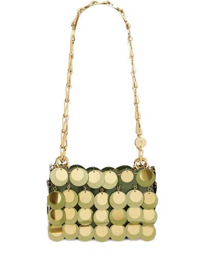 RABANNE NANO SPARKLE SHOULDER BAG