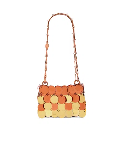 Rabanne Nano Sunkiss Disc Shoulder Bag In Brown