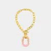 Rabanne Statement-pendant Necklace In Gold