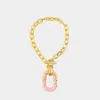 Rabanne Statement-pendant Necklace In Gold