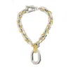 Rabanne Chunky Chain Pendant Necklace In Gold