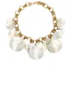 Rabanne Shell Disc Pearl Necklace In Multi