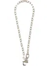 Rabanne Necklace With Pendant In Argento
