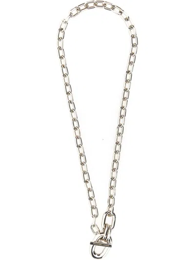 Rabanne Necklace With Pendant In Silver