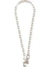 Rabanne Necklace With Pendant In Silver