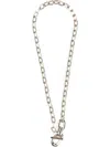 Rabanne Necklace With Pendant In Silver