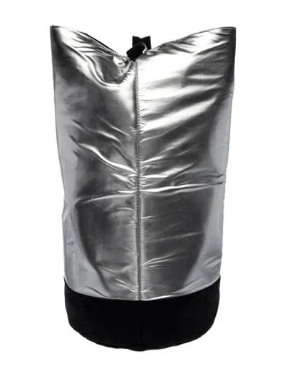 Pre-owned Rabanne Nylon Bucket Bag In Silver